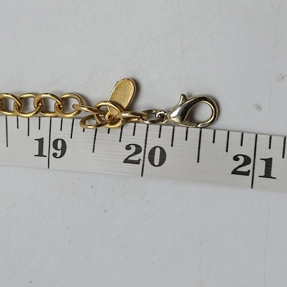 Dominique Cohen Gold-Tone Necklace With Dangling Pearl-Like Beads - Picture 6 of 6